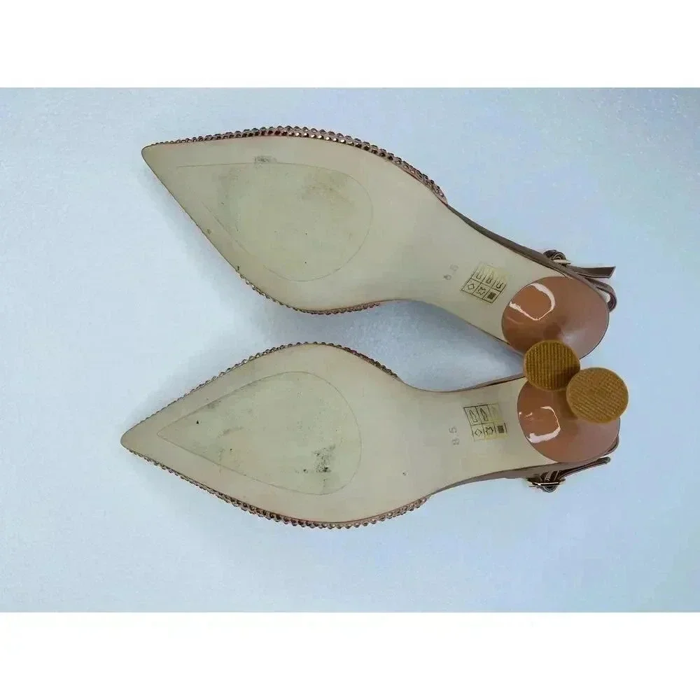 Jeffrey Campbell Zivote slingback pump heels size 8.5 embellished - Picture 8 of 11